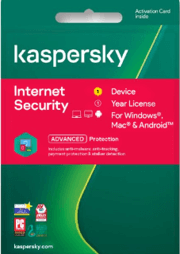 Kaspersky Internet Security - רישיון שנתי למכשיר אחד