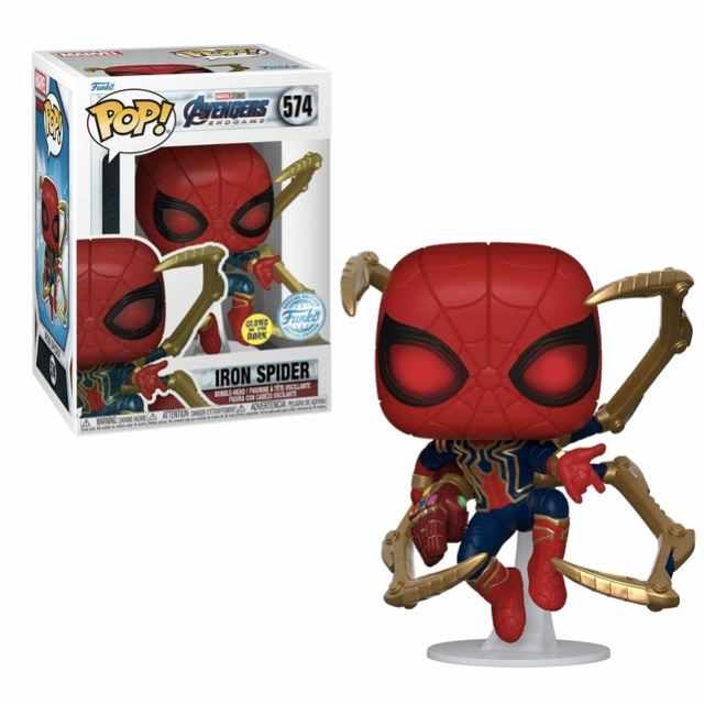 POP - 574 IRON SPIDER (glows in the dark)