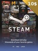 Steam Gift Card - 10 USD