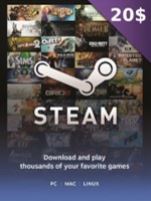 Steam Gift Card - 20 USD