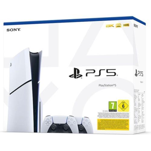 Playstation 5 Slim Blue-Ray + שני שלטים יבואן רשמי ישפאר