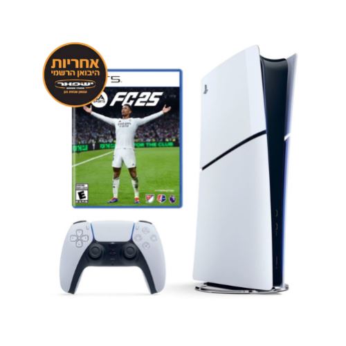 Playstation 5 Slim Blue-Ray + FC25 יבואן רשמי ישפאר